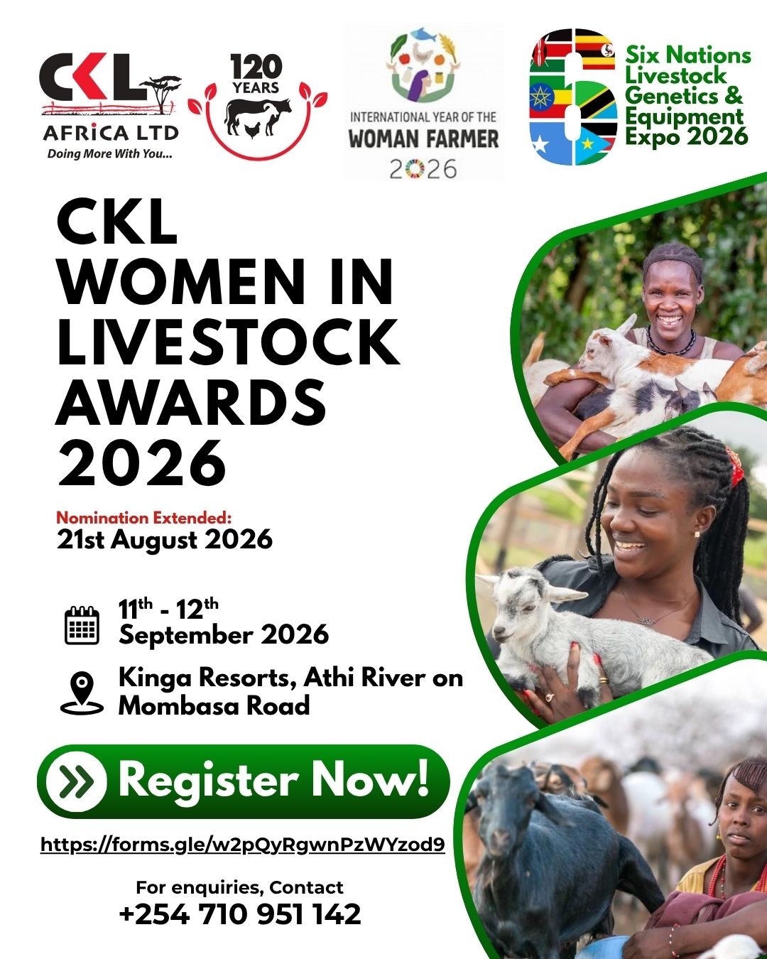 CKL Africa sponsors Women Livestock Award ahead of Six Nations Livestock Expo