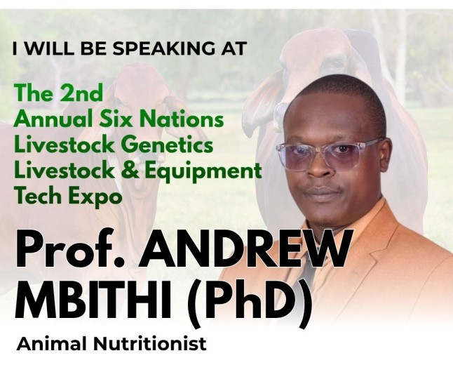 Highly Sort Animal Nutrition Professor, set for Six Nations Expo