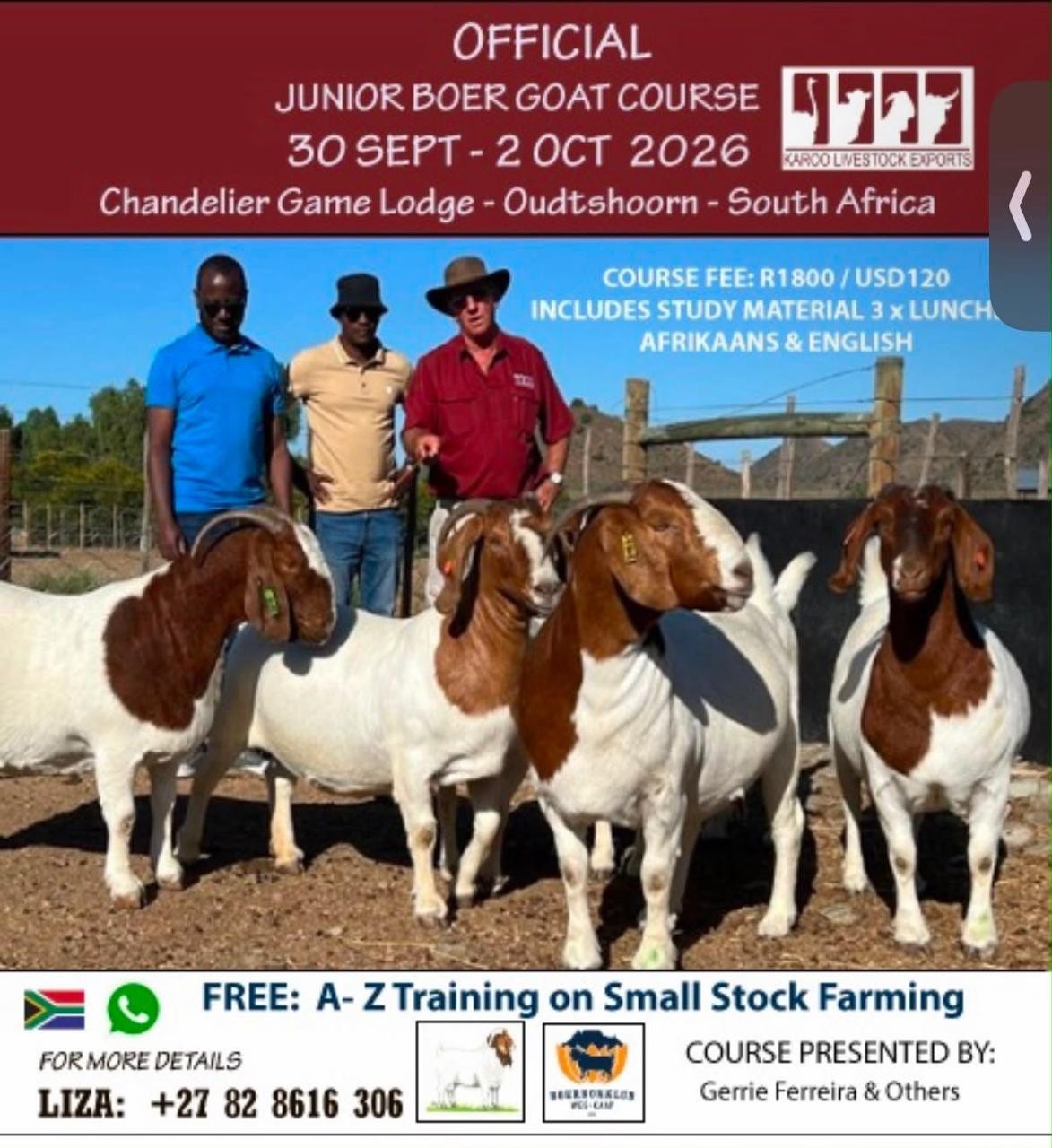 Boer Goat Course at Karoo Livestock